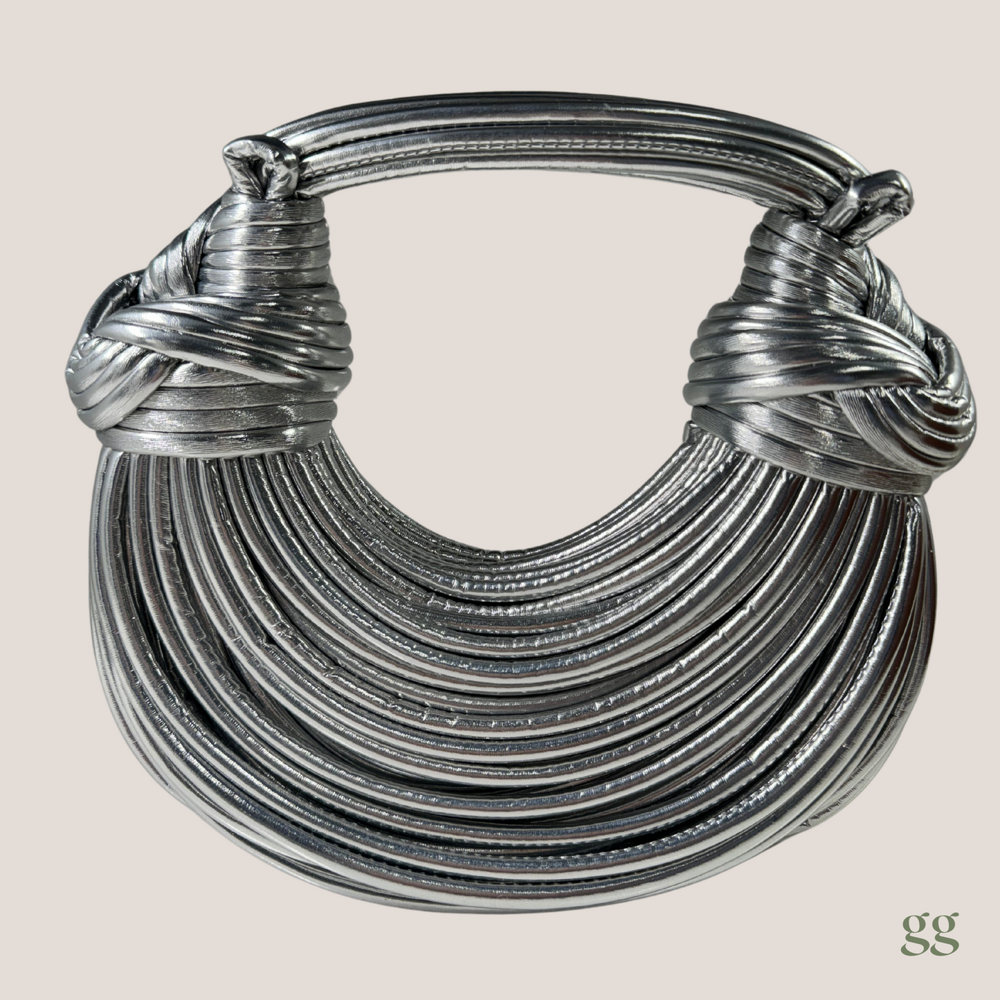 GIGI Metallic Handbag - Silver