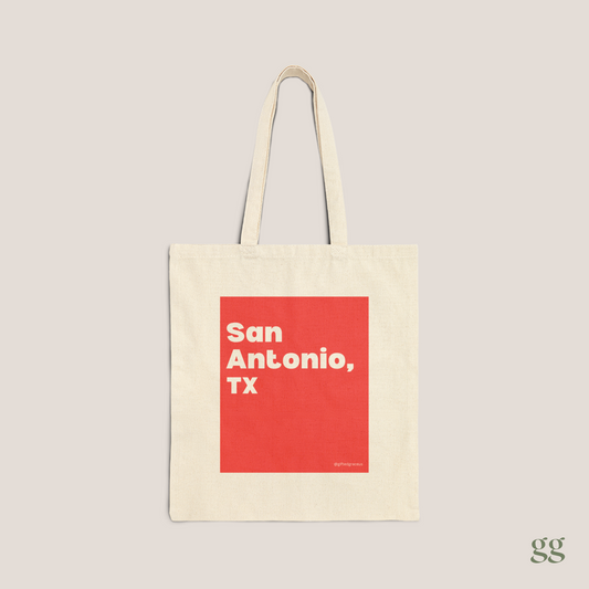 Texan Heart Tote Bag - San Antonio